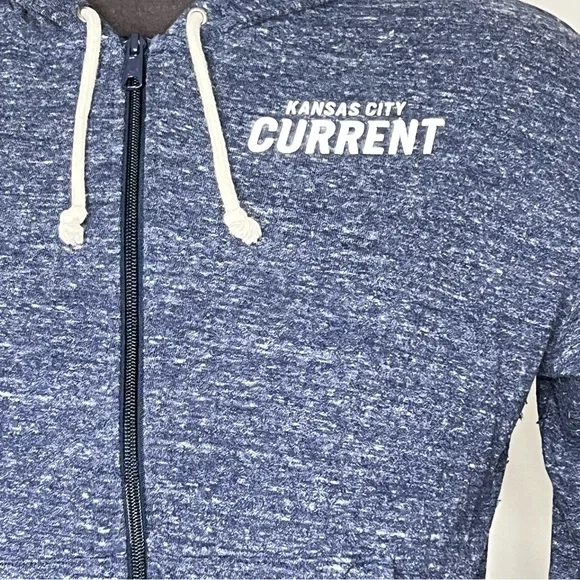 Nike Women's Sportswear Gym Vintage Full Zip Hoodie KC Current Soccer NWSL Large - Picture 2 of 11